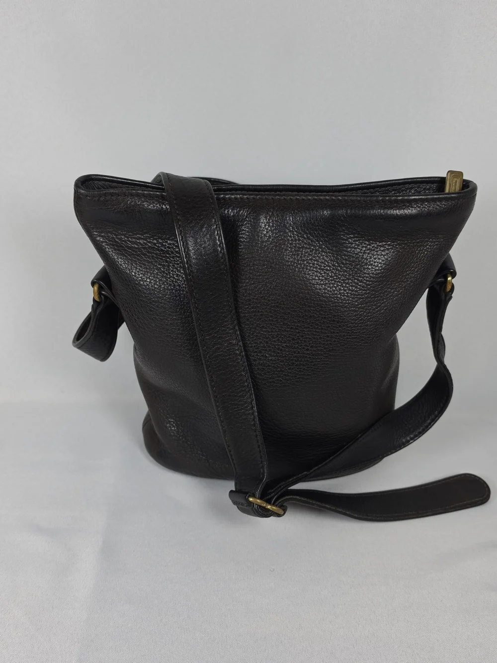 Vintage Coach Sonoma Bucket Bag Style 4907 Dark Brown Pebbled Leather USA​
